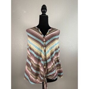 Ariat Tank Womens Size Extra Large Sleeveless Tank Top With Tie in Front